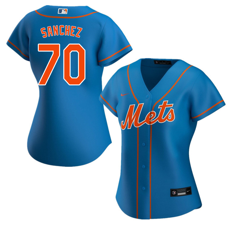 Nike Women #70 Ali Sanchez New York Mets Baseball Jerseys Sale-Blue
